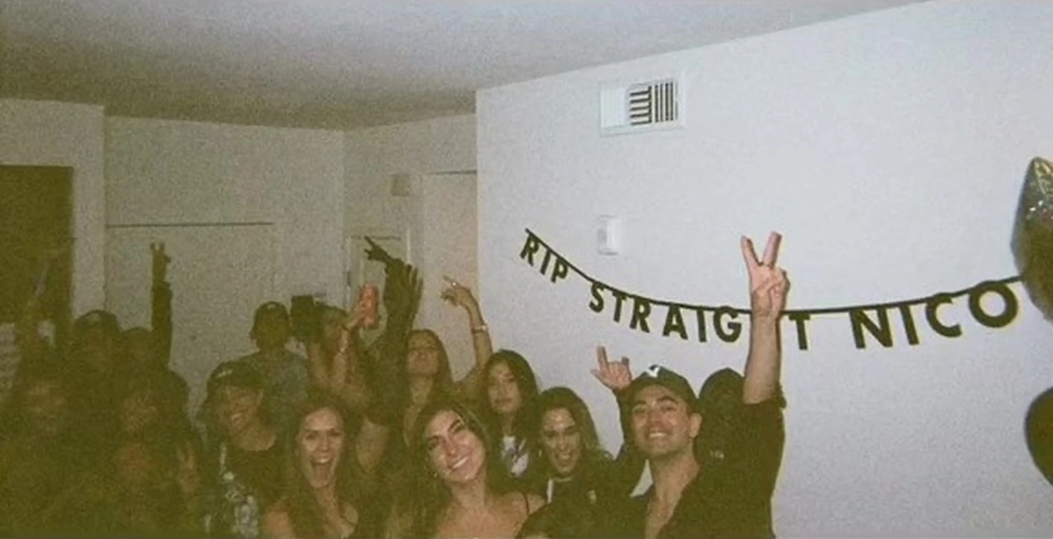 The 25 guests were instructed to wear black in order to celebrate Nicole's sexuality.