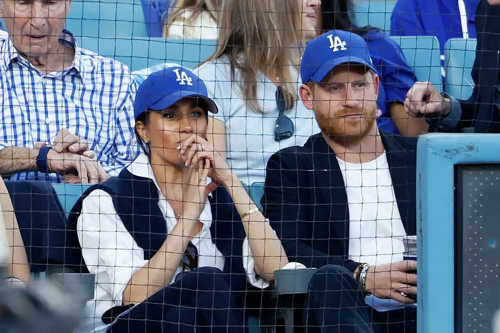 They were both supporting the Los Angeles Dodgers (Ronald Martinez/Getty Images)
