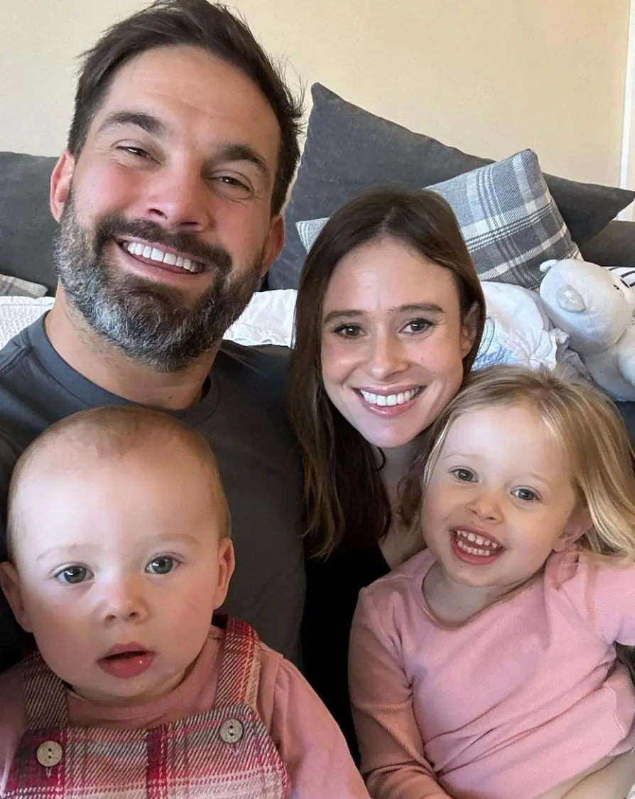 Camilla and Jamie with their two daughters. (Instagram/@camillathurlow)