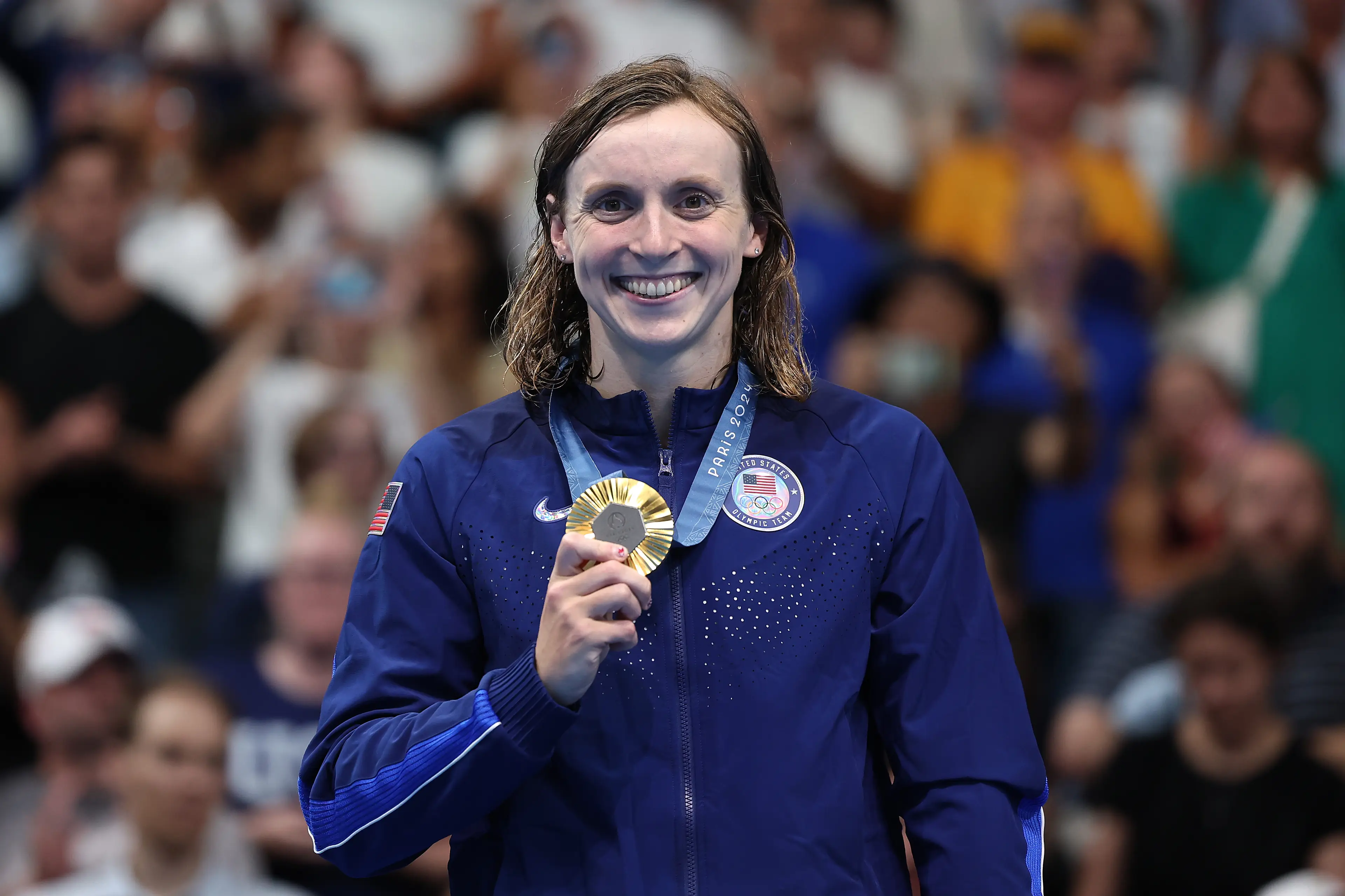 Katie is the most decorated female swimmer in history. (Quinn Rooney/Getty Images)