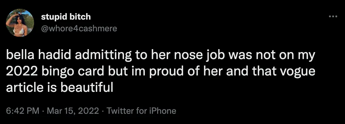 Fans thought Bella was brave for her comments (