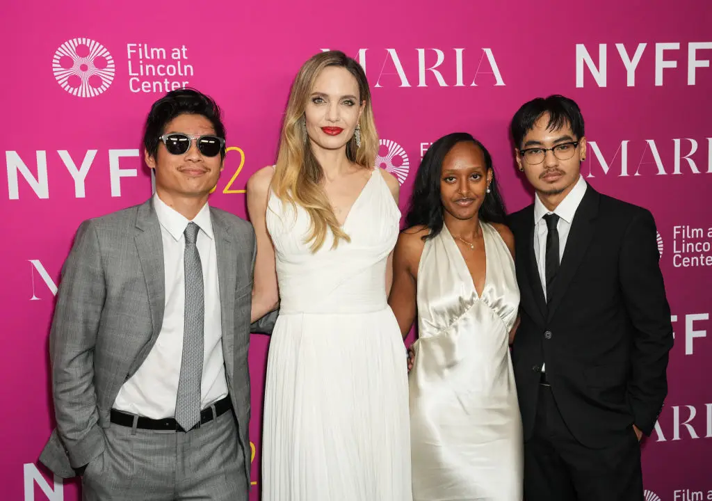 Jolie with four of her six children; Pax, Zahara and Maddox (John Nacion / Contributor / Getty Images)