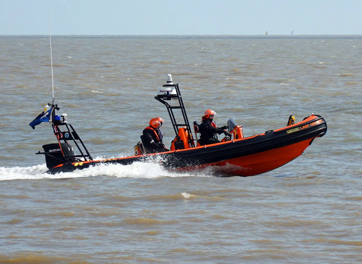The coastguard rescued the woman after the attack.