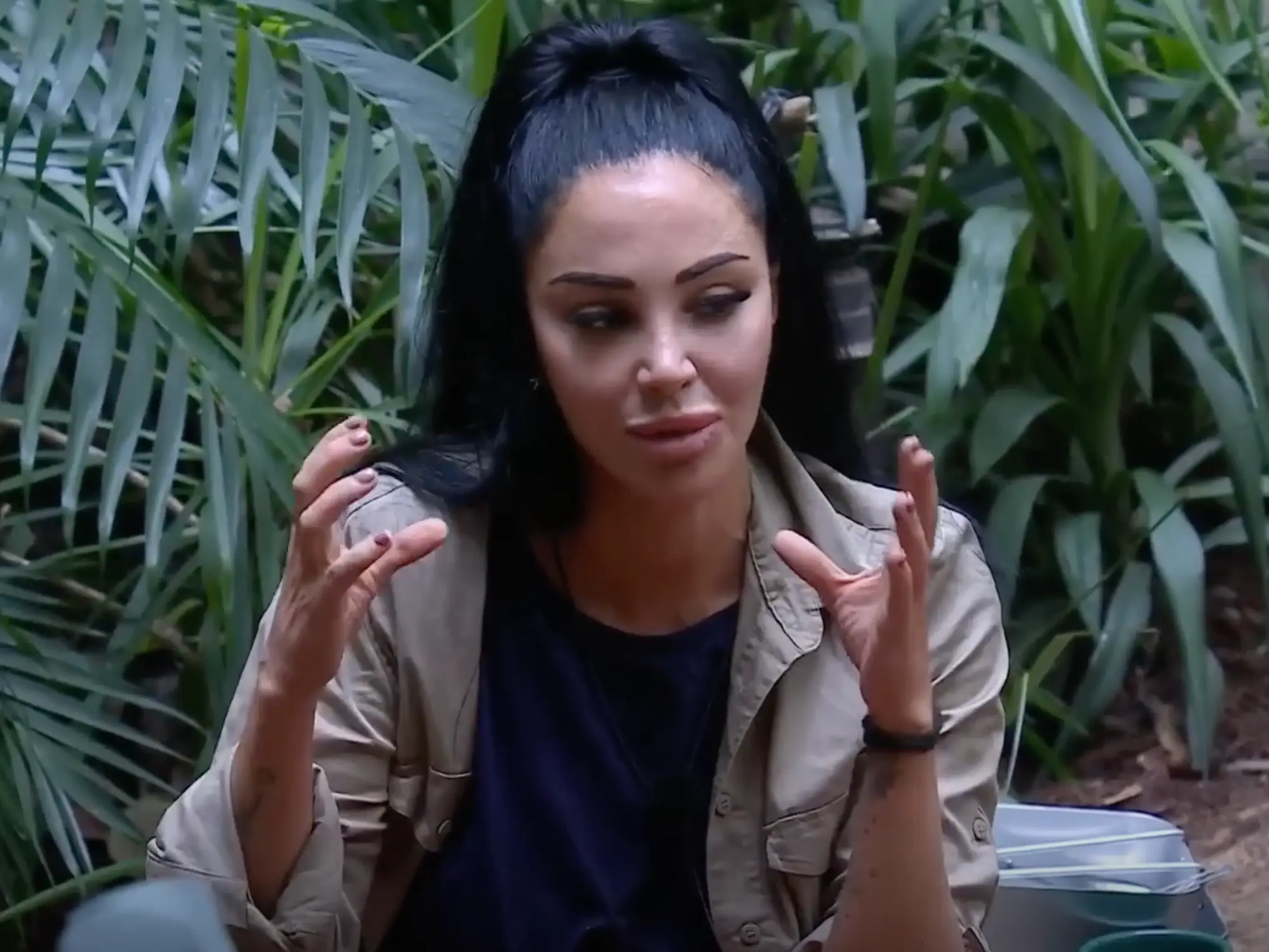 Tulisa opened up about her sexuality to her campmates during last night's episode (ITV)