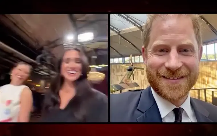 Harry dialled in to check up on Meghan (Channel 10)