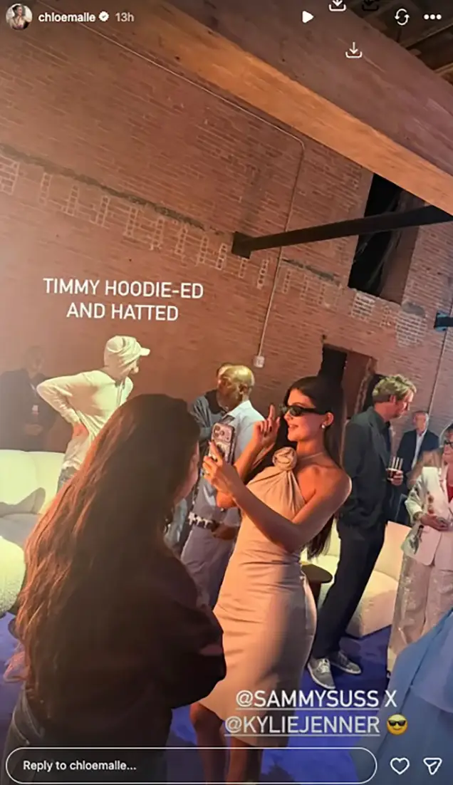 Timothée's attempt to fly under the radar was quickly exposed (Instagram/chloemalle)