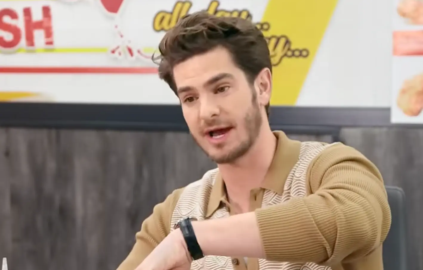 Andrew and Amelia discussed their 'vibey' encounters over the years (YouTube/Amelia Dimoldenberg)