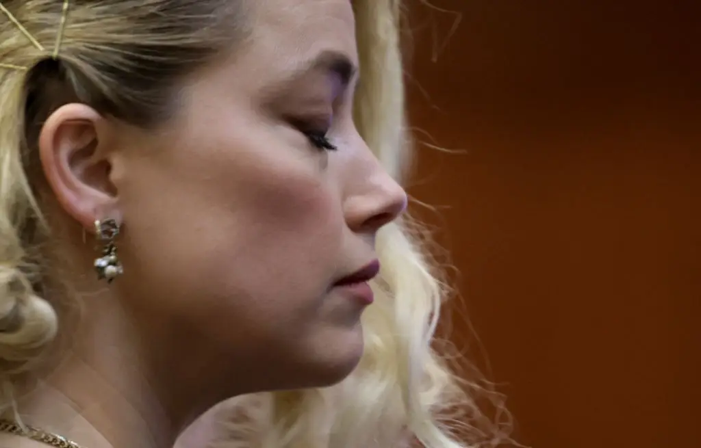Amber Heard was going through a messy divorce from Johnny Depp at the time  (Photo by EVELYN HOCKSTEIN/POOL/AFP via Getty Images)