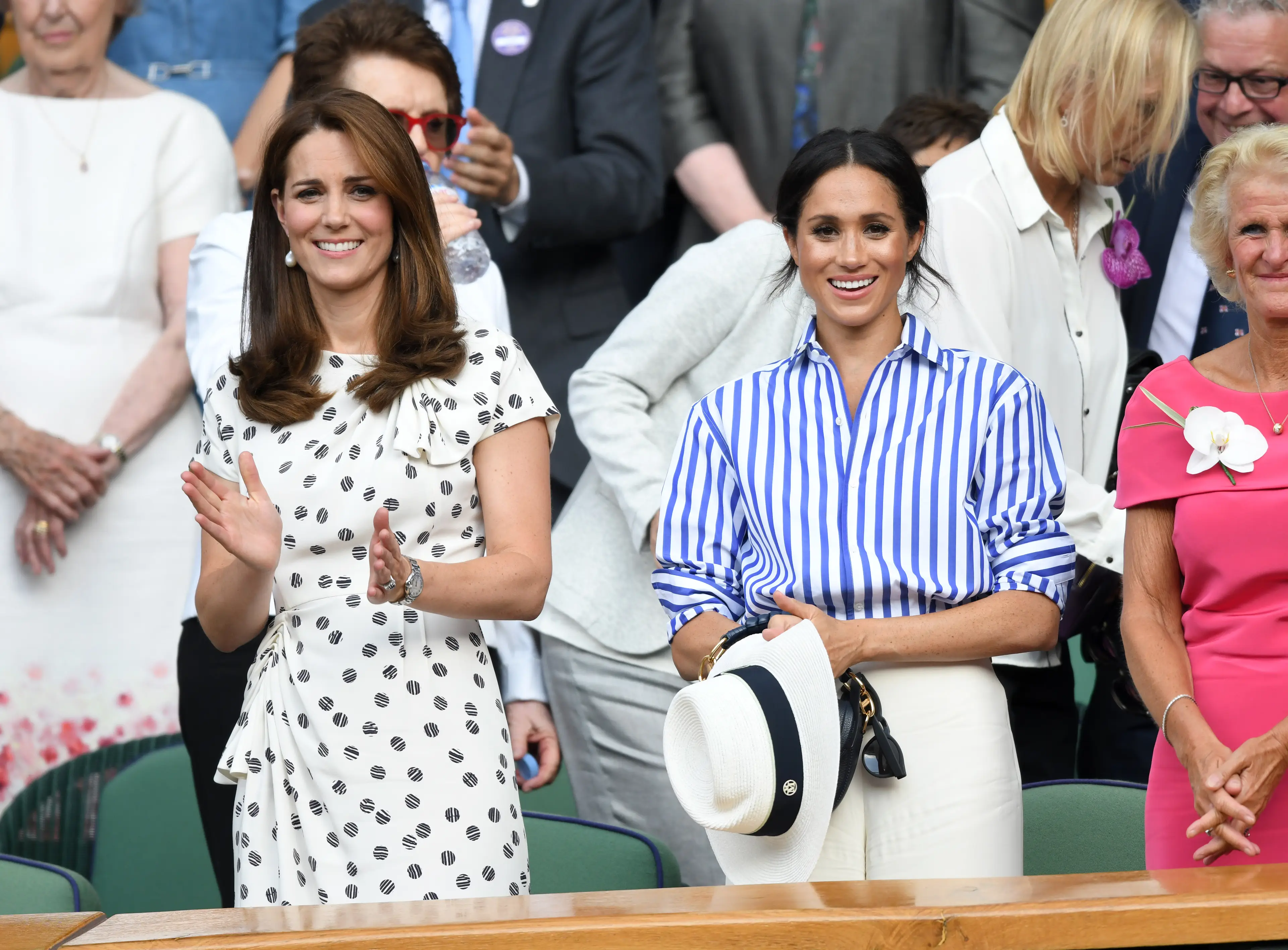 Meghan was seen holding her hat in her hands (Karwai Tang/WireImage)