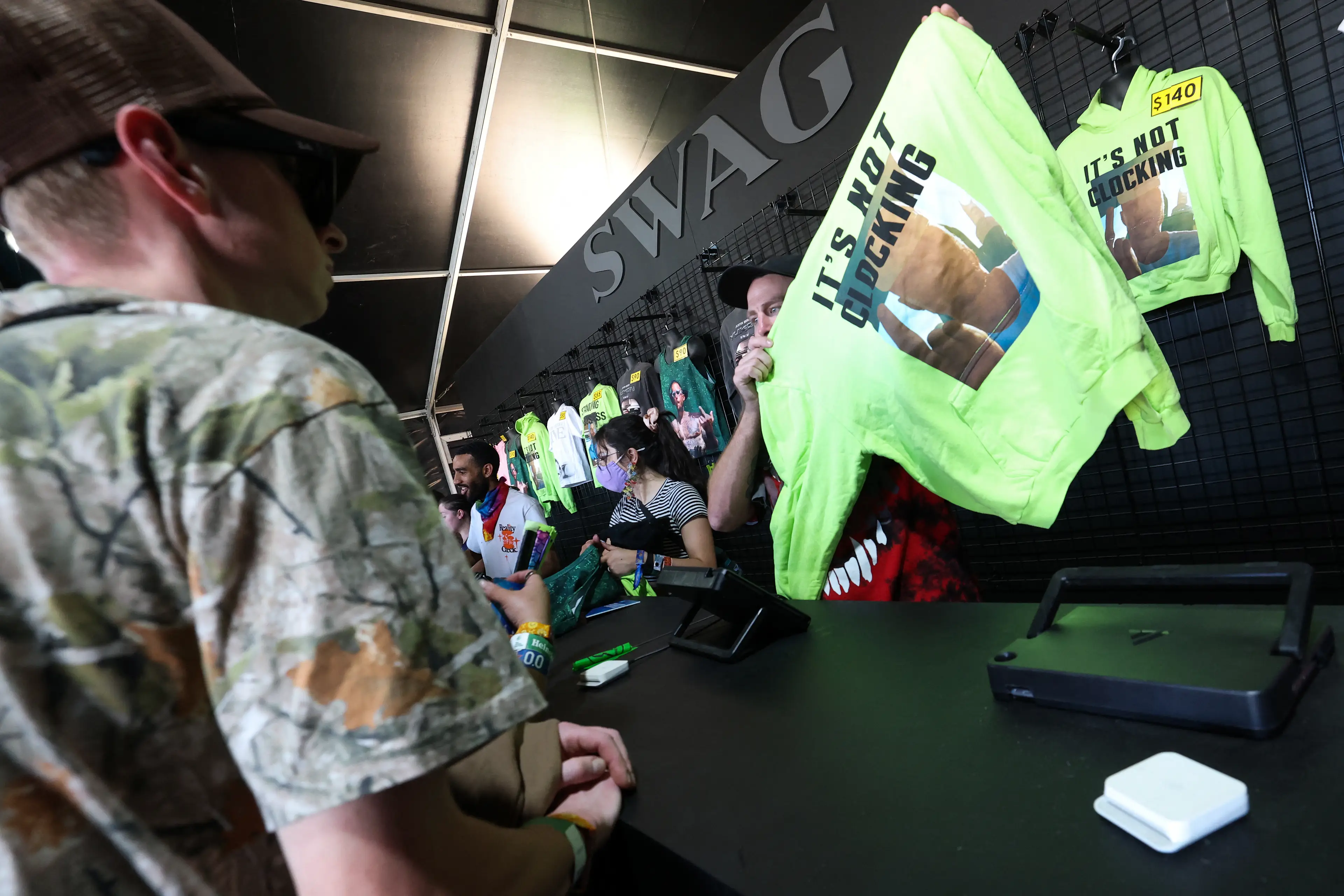 Bieber sold a record amount of merch (VALERIE MACON / AFP via Getty Images)