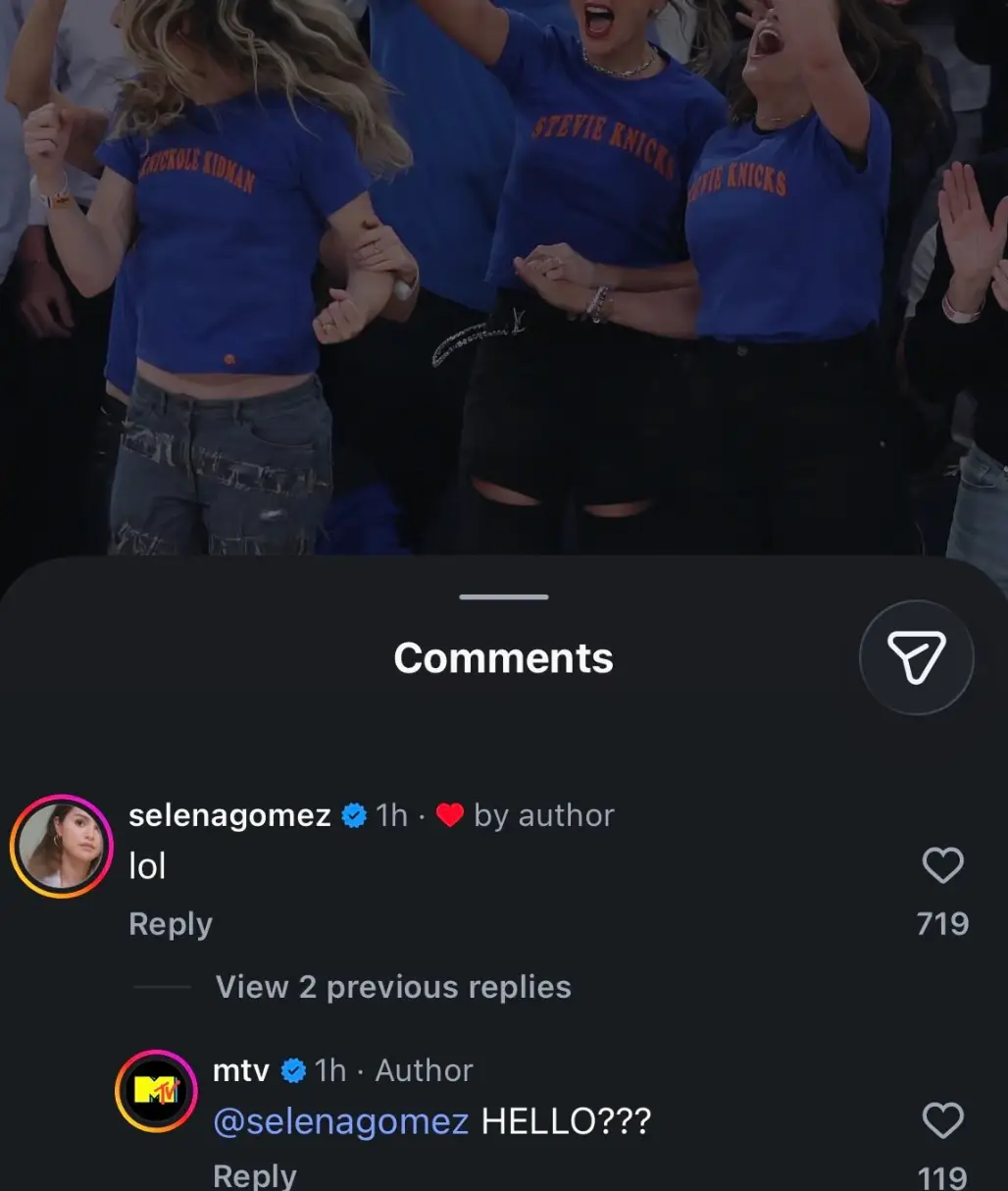 Fans were unsure how to interpret Selena Gomez's Instagram comment (Instagram)