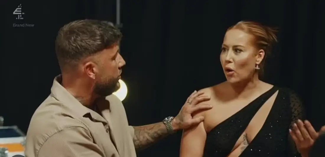 Polly is still married to Adam Valentine on the show (Channel 4)