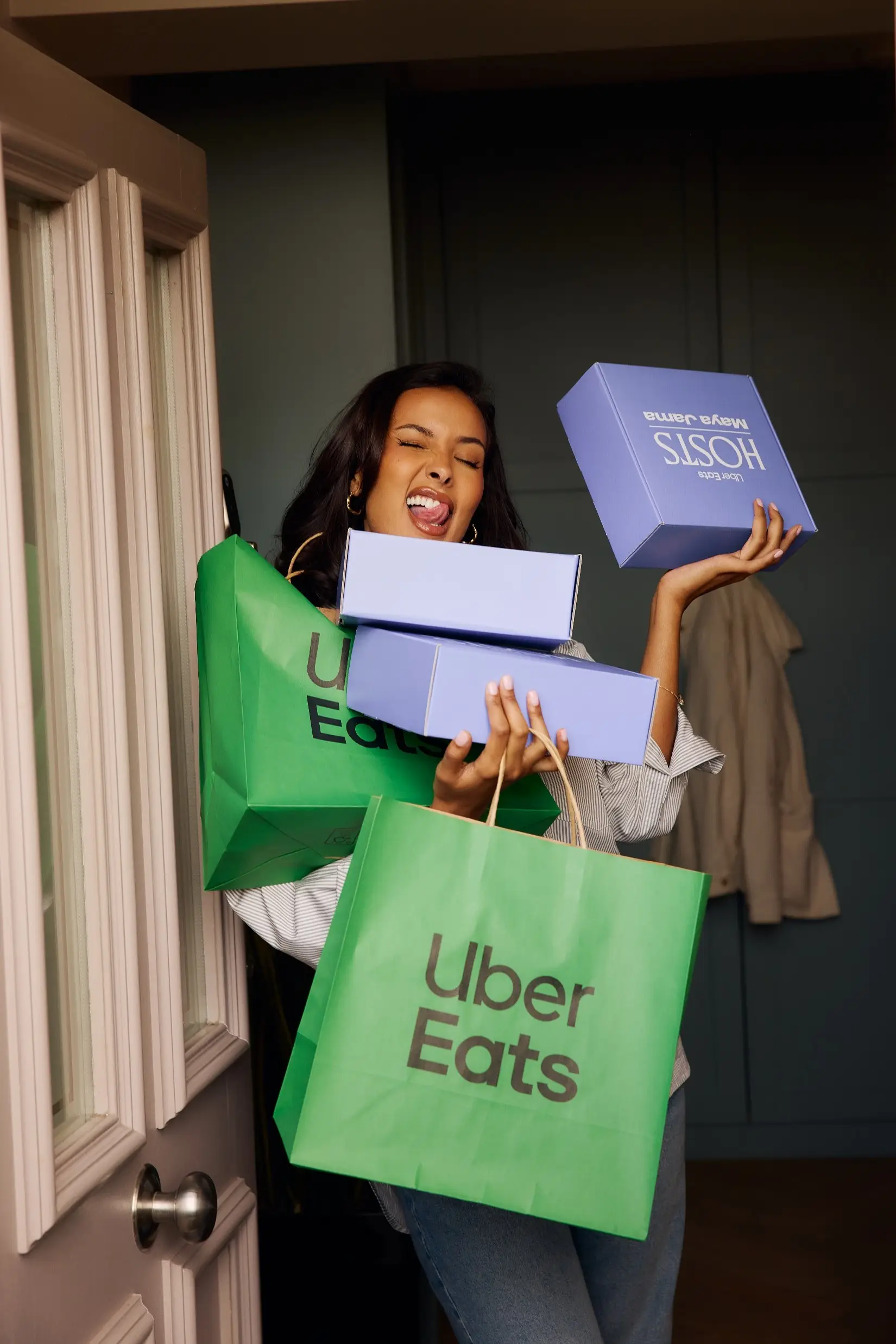 The telly presenter works a lot of long days and late nights, so simple but tasty food is essential for her