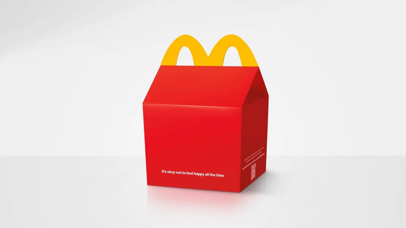 The smiles have been removed from boxes (McDonald's)