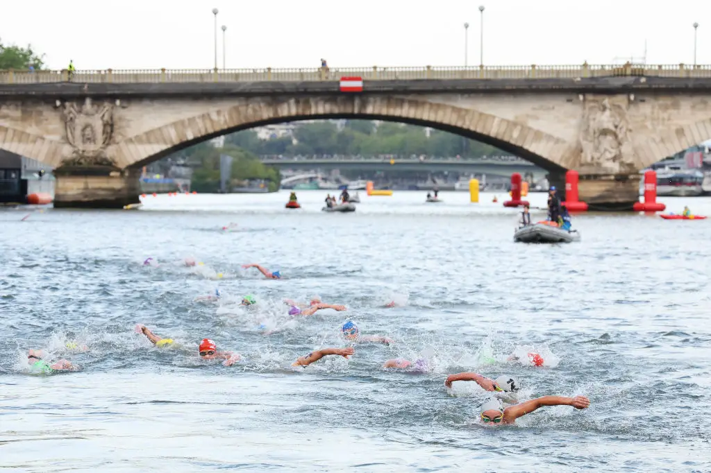 Athletes have said they accidentally drank a lot of water from the river whilst swimming. (Ezra Shaw/Getty Images)