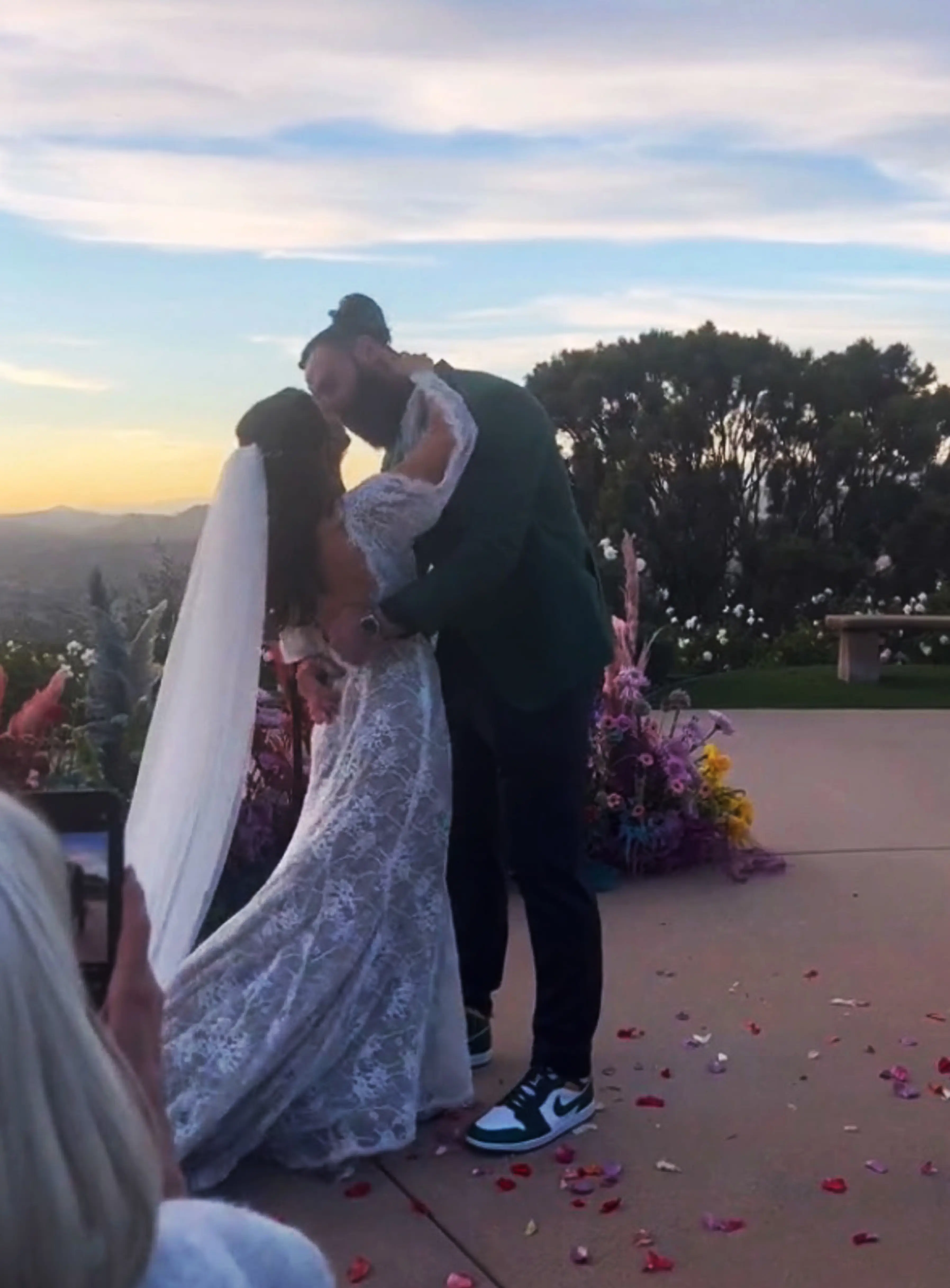 Katie couldn't be happier for her ex and his new wife.