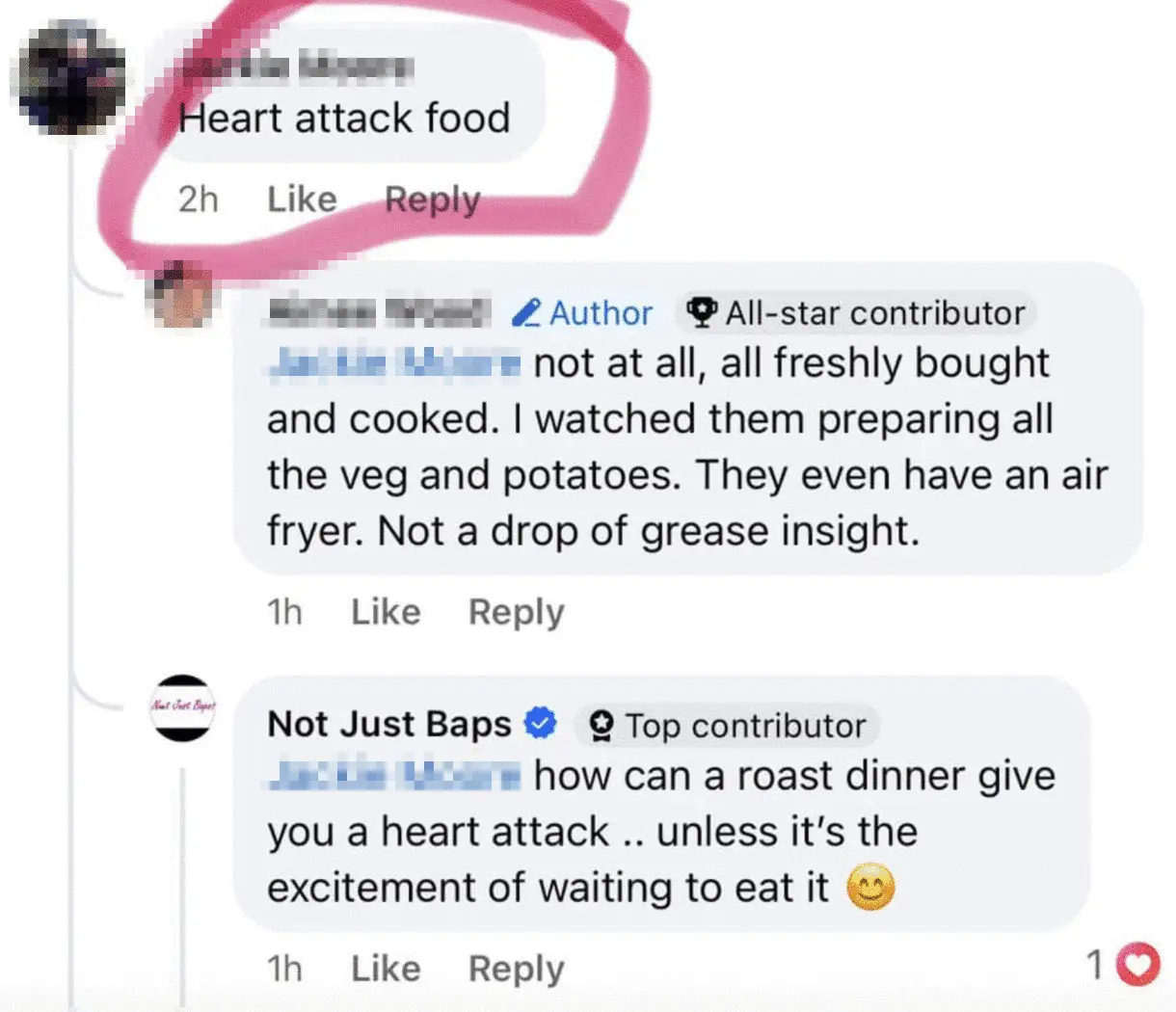 The business hit back on Facebook before posting about the matter on its own page (Facebook)