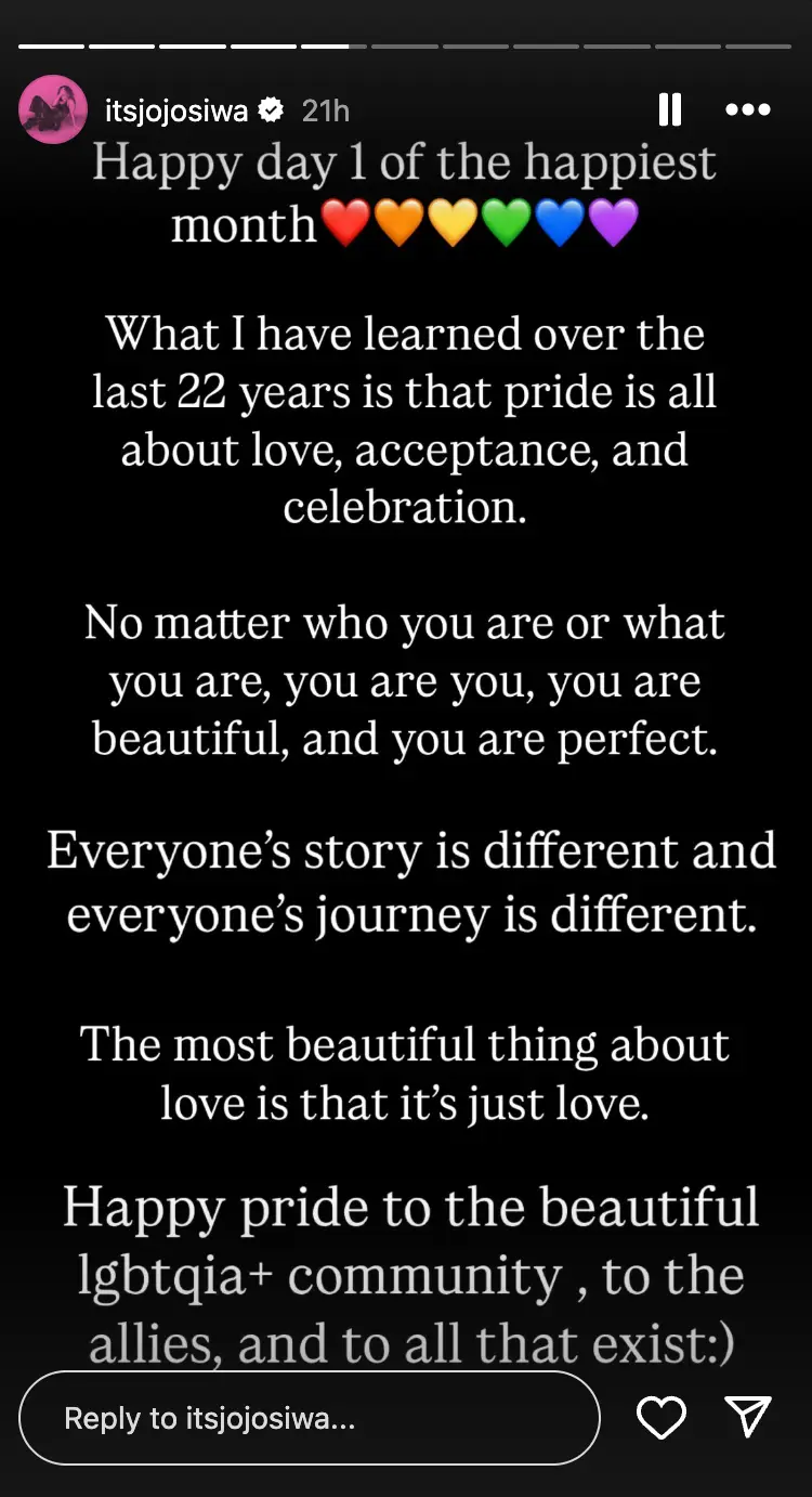 Siwa has since confirmed she identifies as queer (Instagram/@itsjojosiwa)