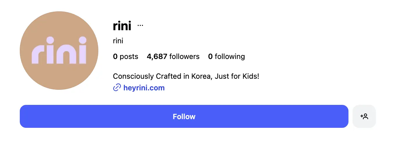 The brand is supposedly 'Just for Kids' (Instagram@rini)