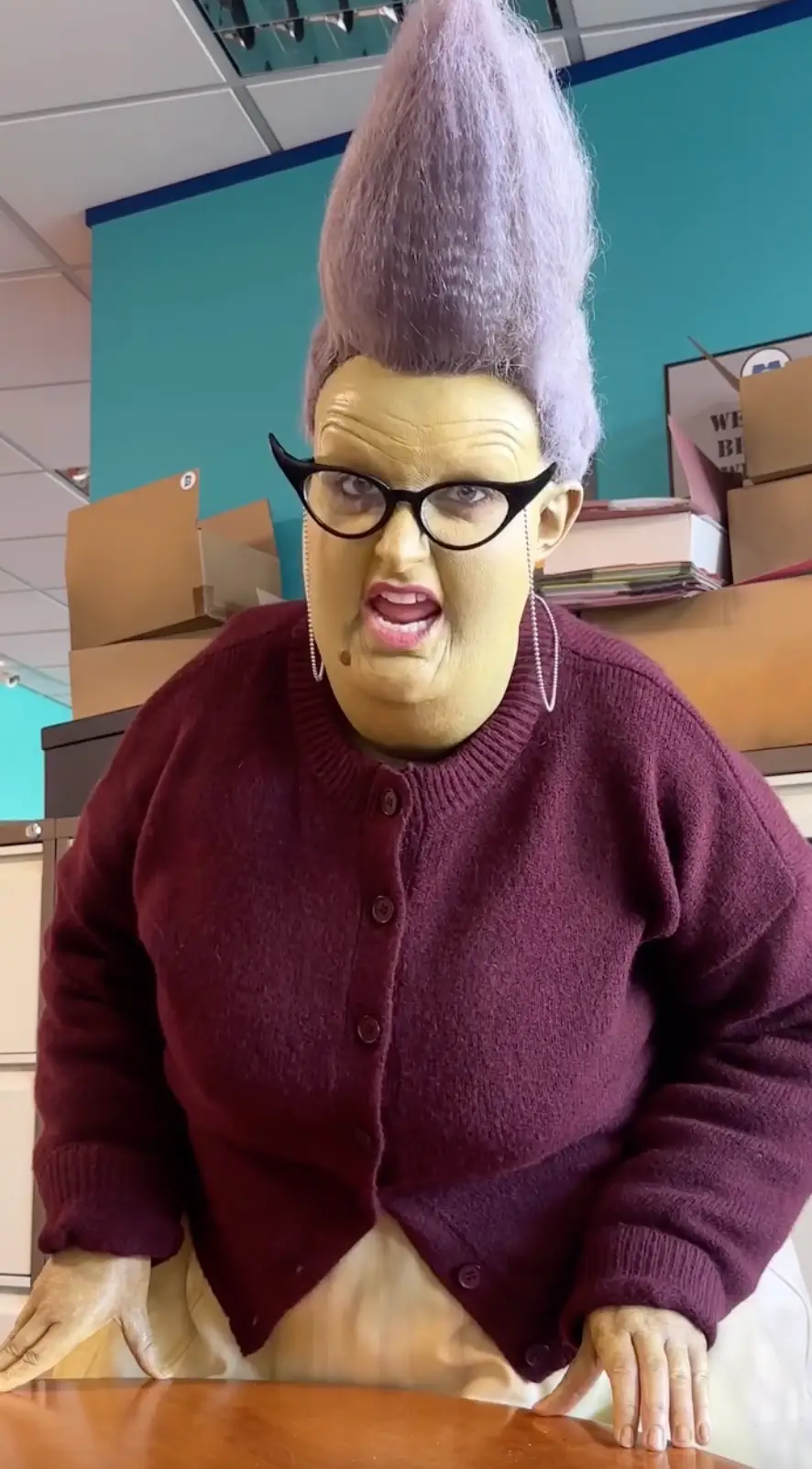 Fans absolutely loved the 'iconic' Monsters Inc. get-up (Instagram/@ameliadimz)