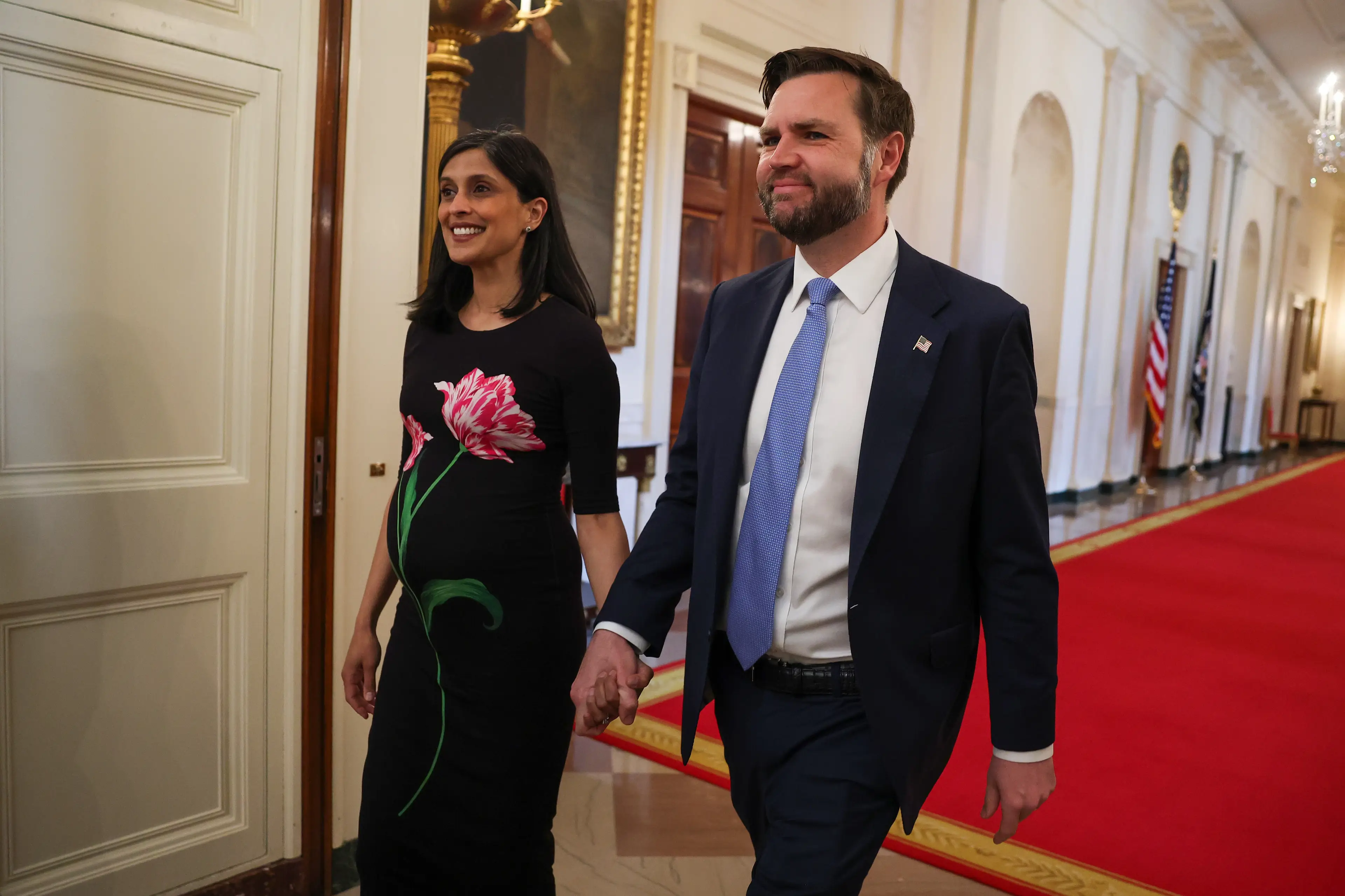 Usha welcomed her husband onto the show (Anna Moneymaker/Getty Images)