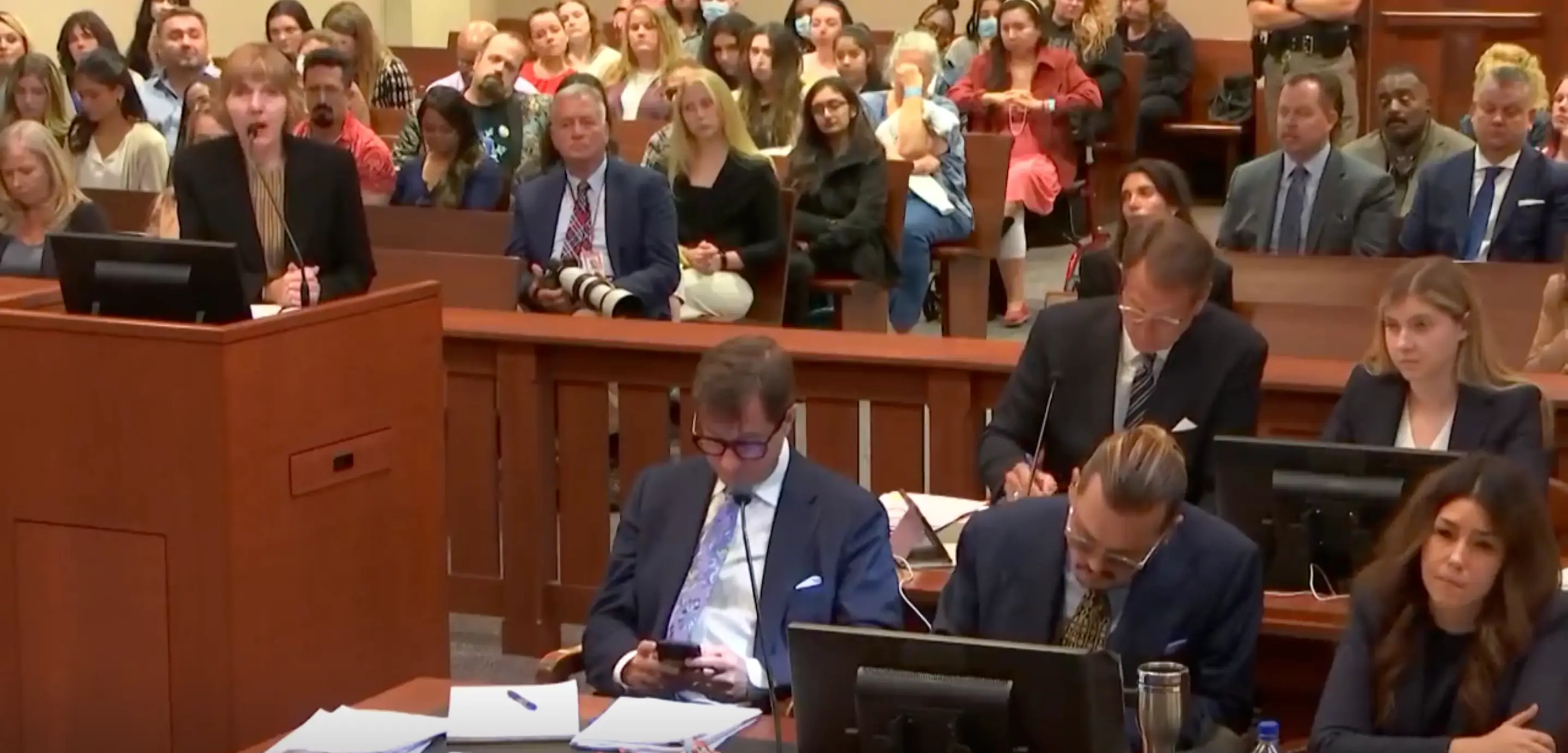 Elaine Bredehoft asked questions about intimate partner violence.