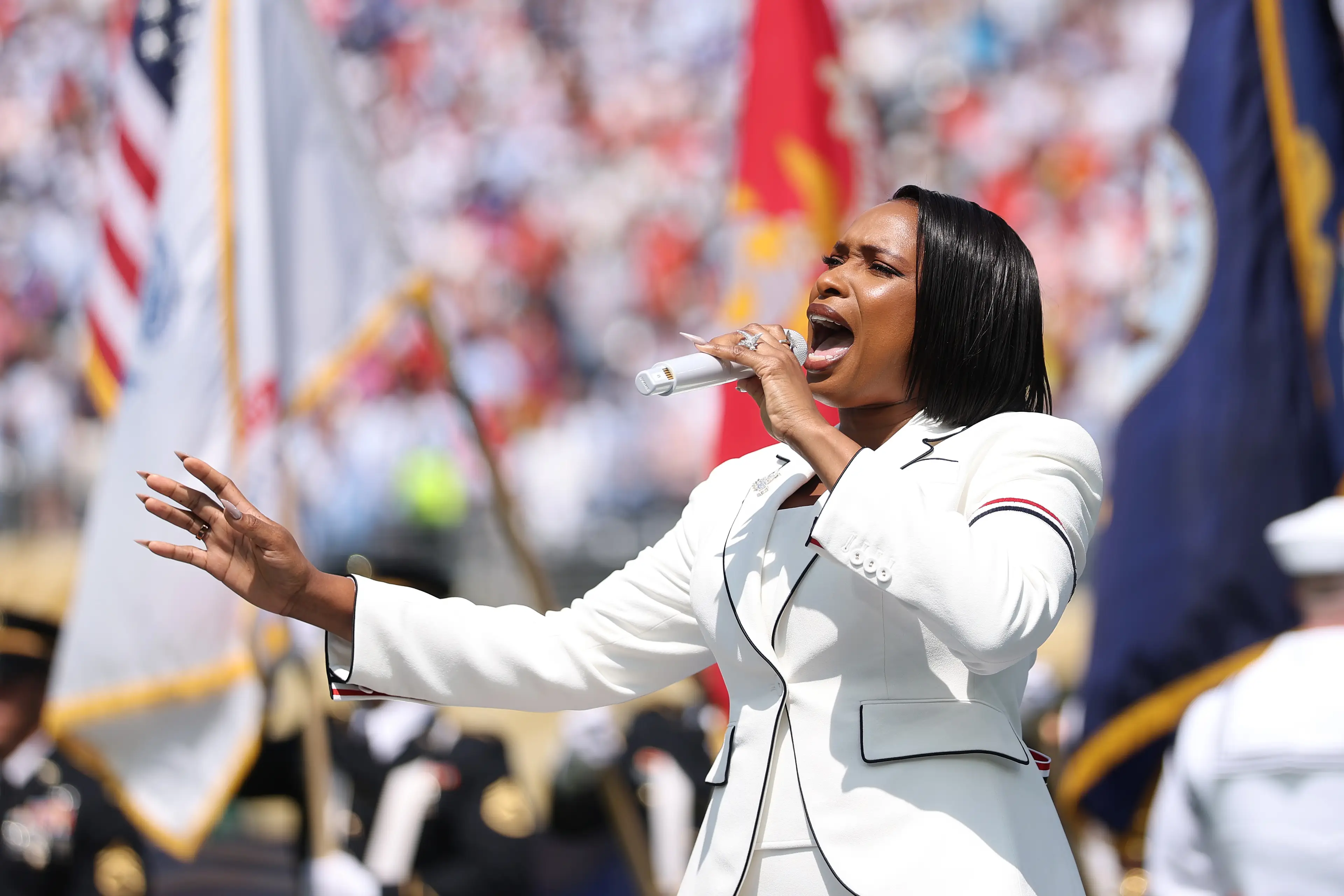 We've already seen Jennifer Hudson perform 'The Star-Spangled Banner' (Carl Recine/Getty Images)