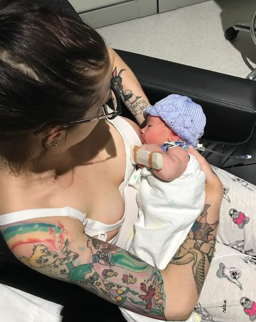 She still breastfeeds her five-year-old.