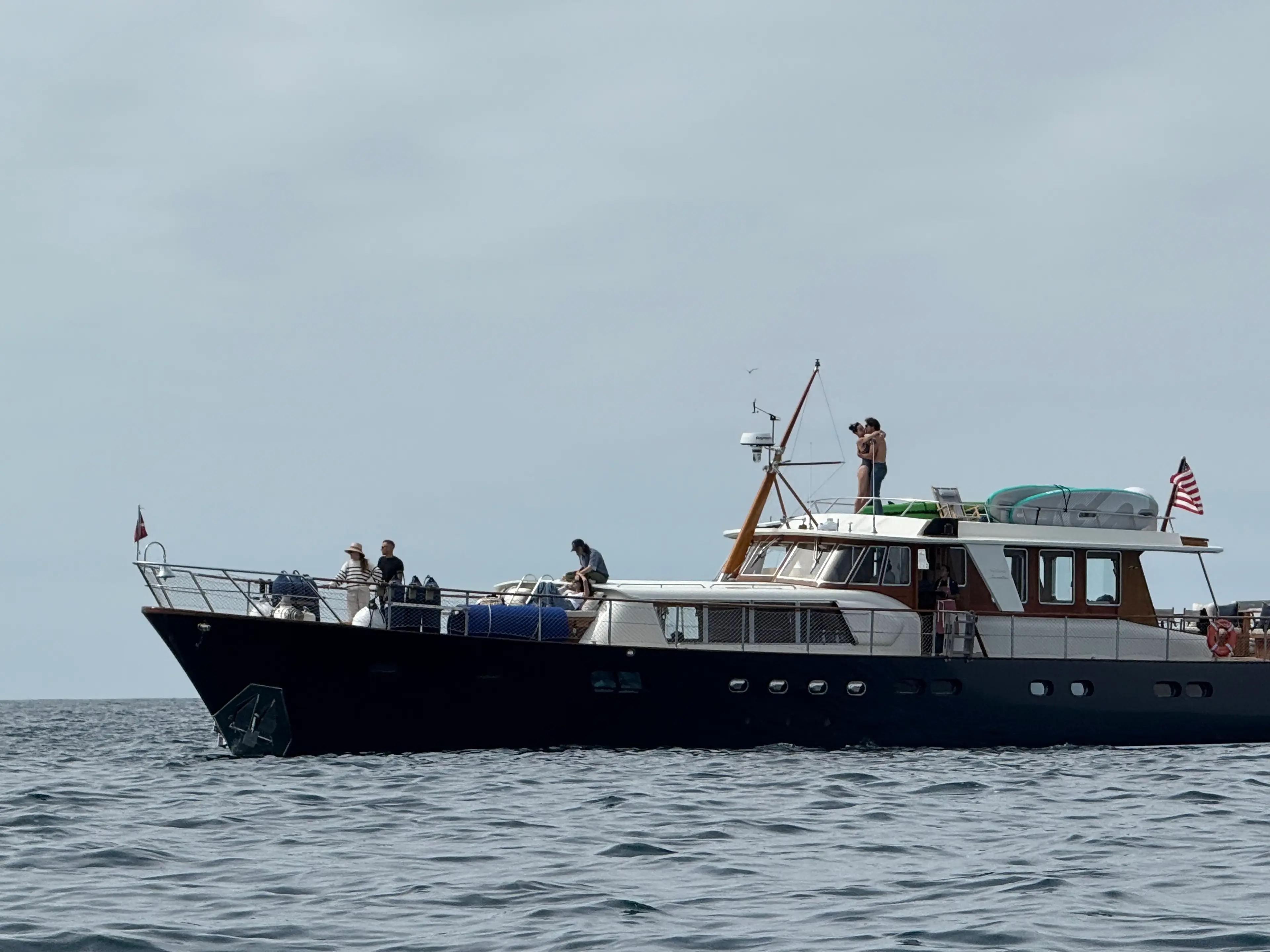 Perry and Trudeau were spotted snogging on a yacht (SWNS)
