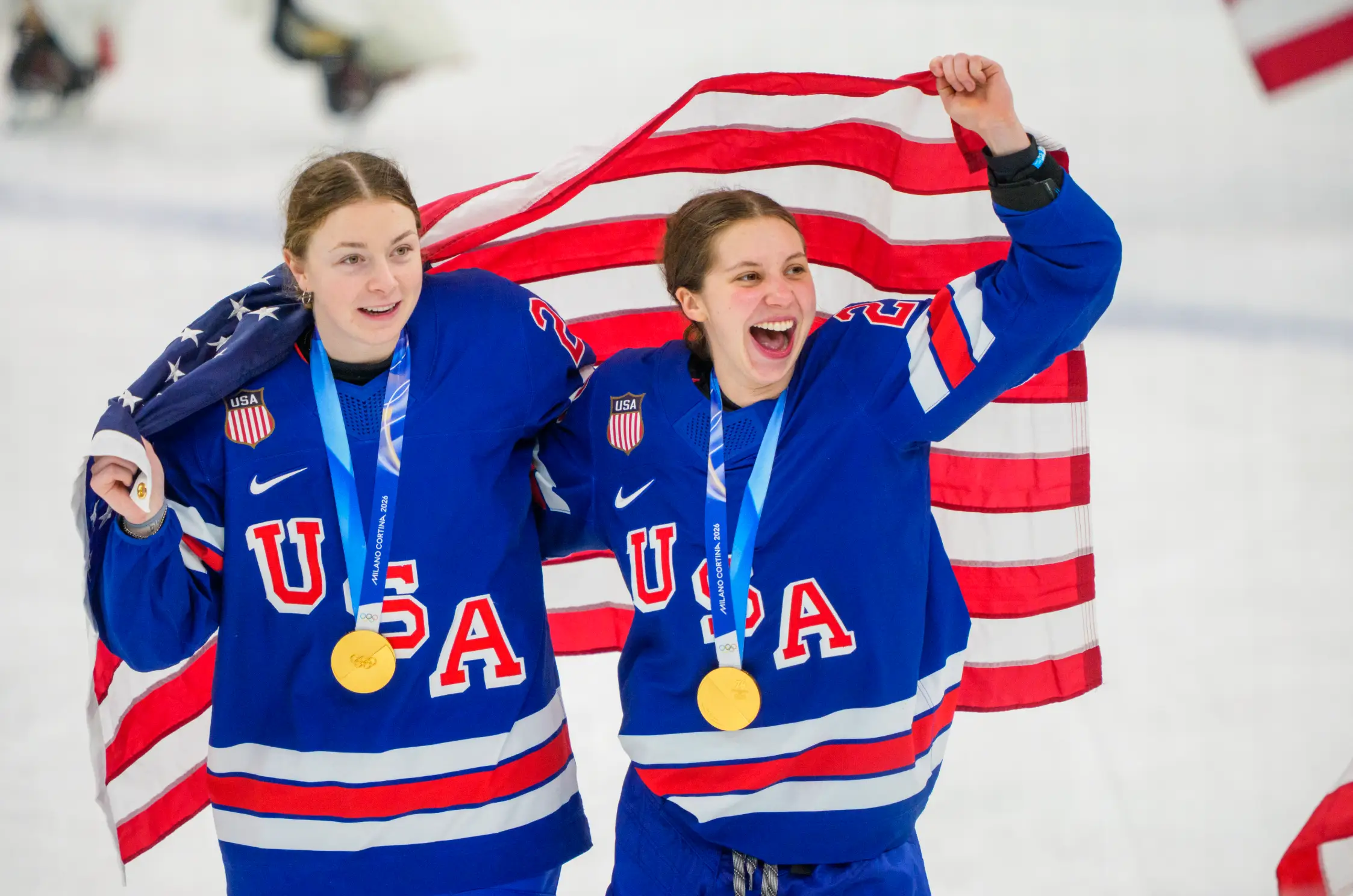 The US women's hockey team declined Trump's invite to his State of the Union address (Nathan Posner/Anadolu via Getty Images)