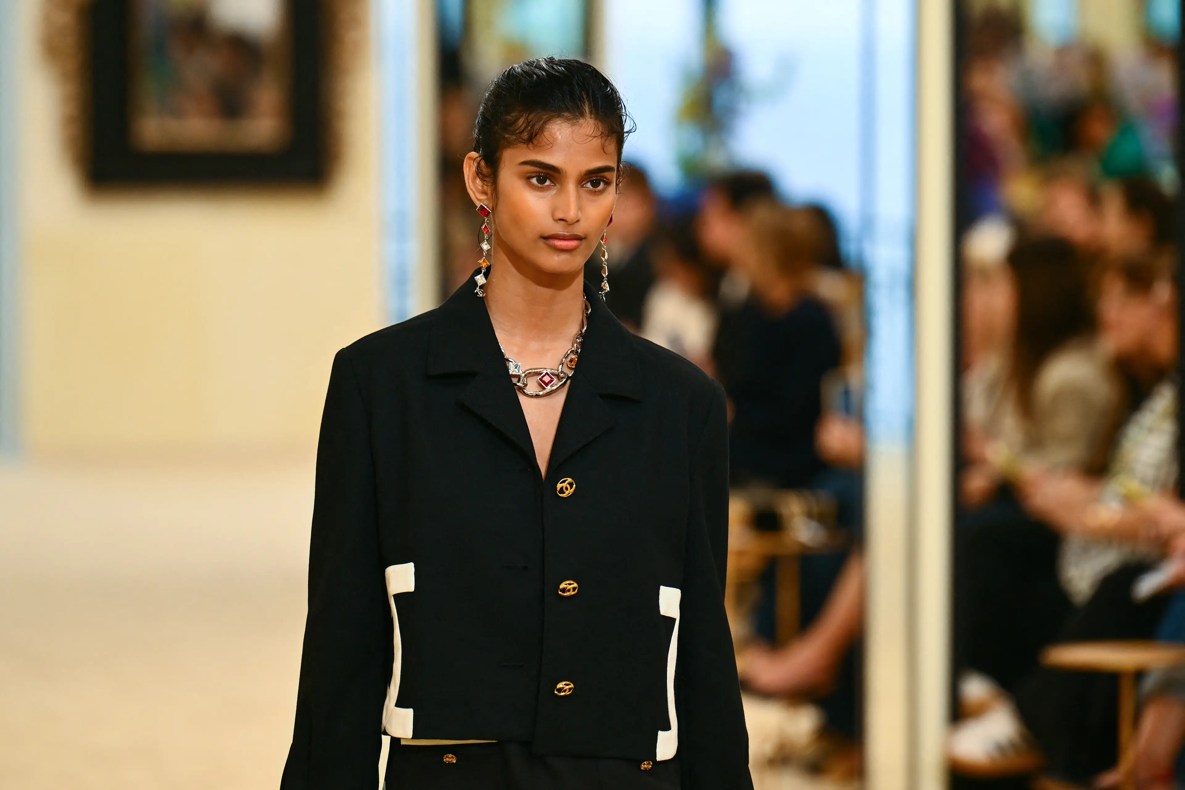 The Chanel model opened up on the meaning behind the look (GAIZKA IROZ / AFP via Getty Images)