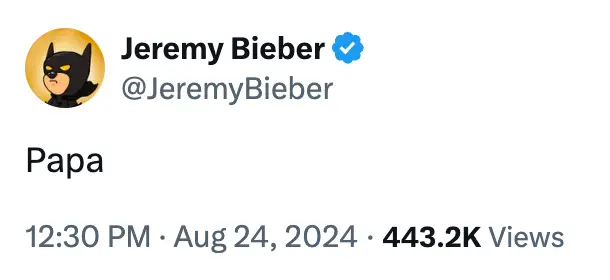 Jeremy's poignant one-word reaction (X)