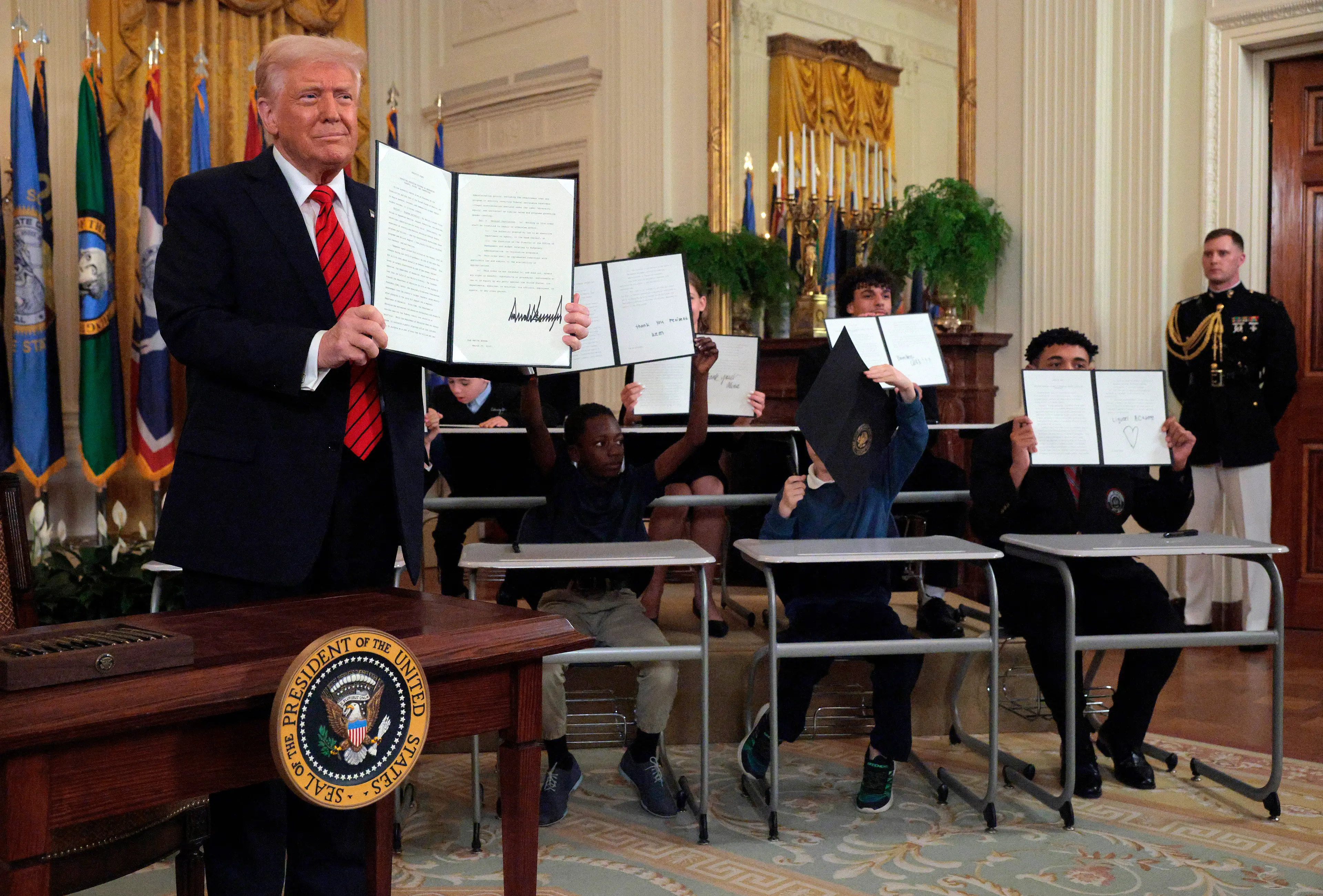 The 78-year-old has signed a flurry of executive orders since his inauguration in January (Chip Somodevilla/Getty Images)