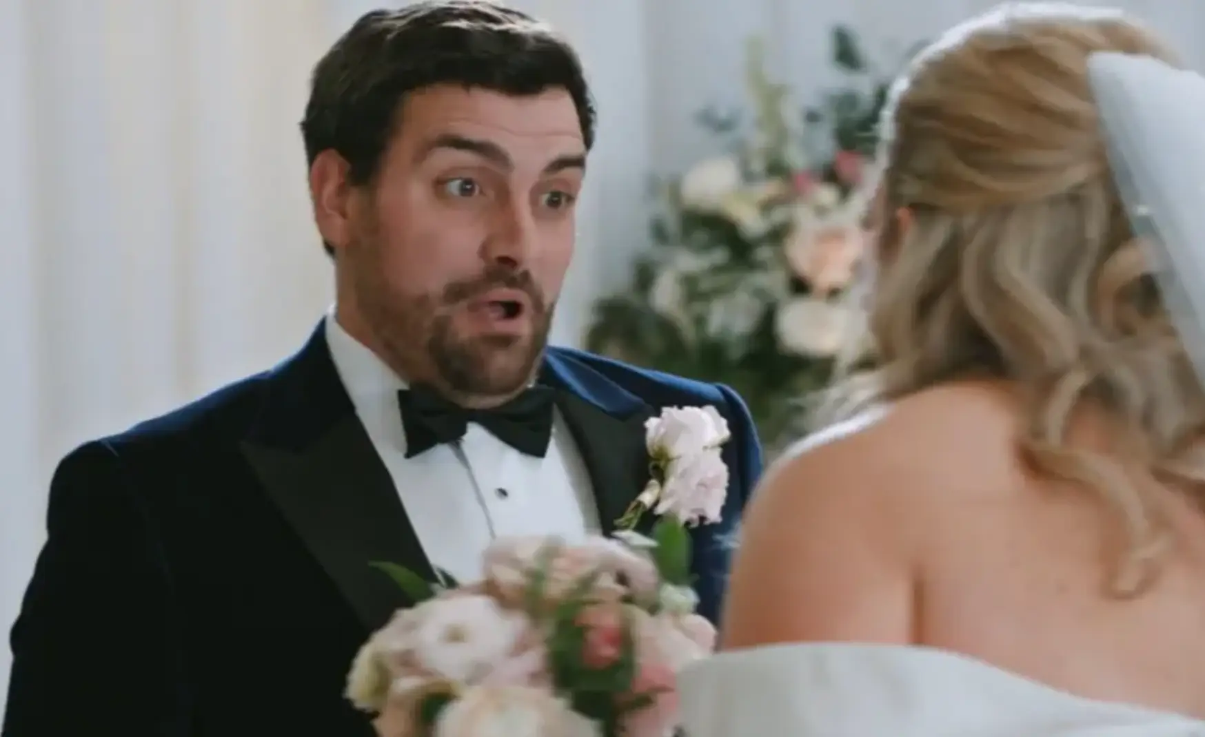 Caspar and Emma said 'I do' at the altar (Channel 4)