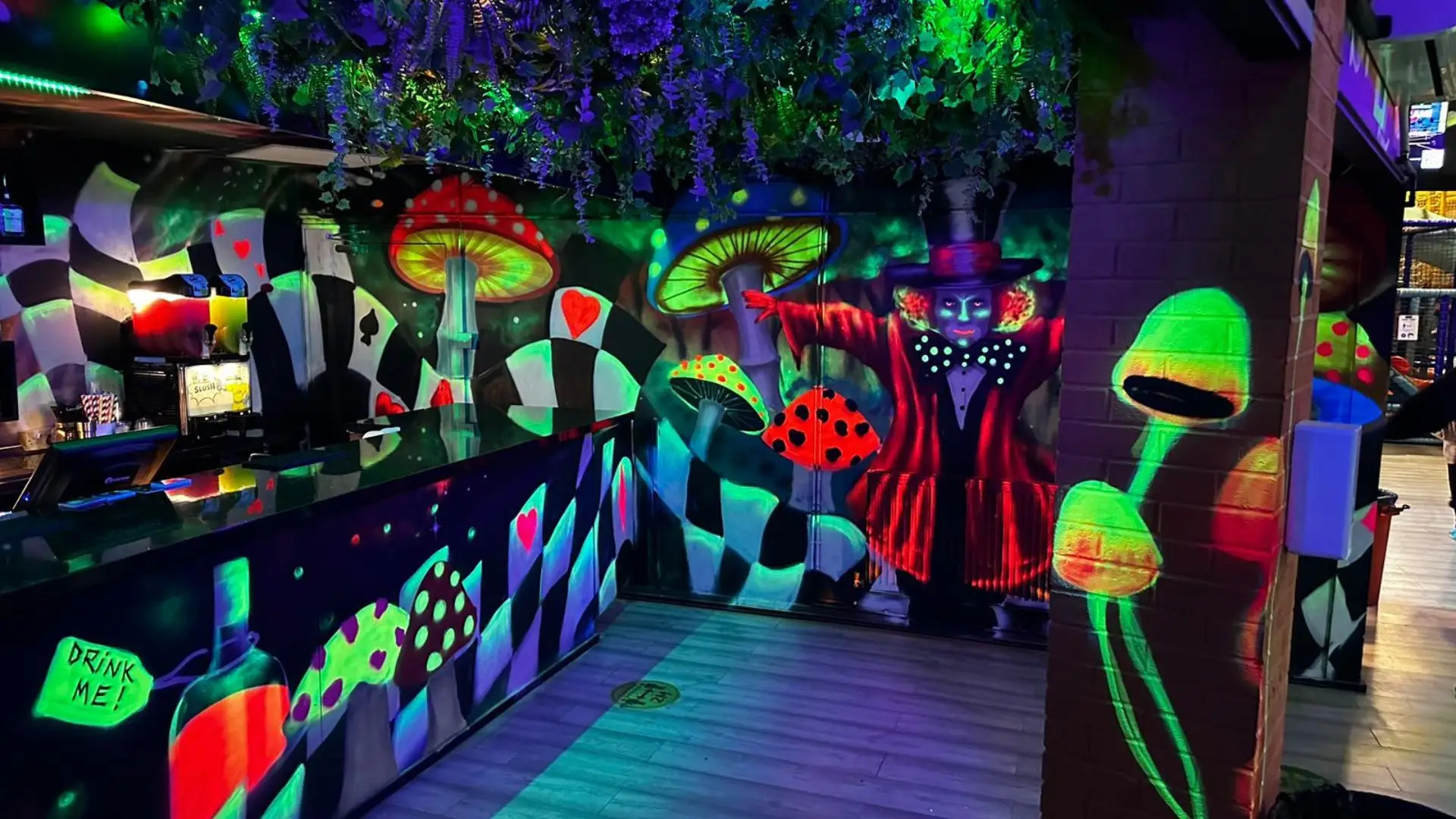 There’s also an arcade with free games and an onsite bar.