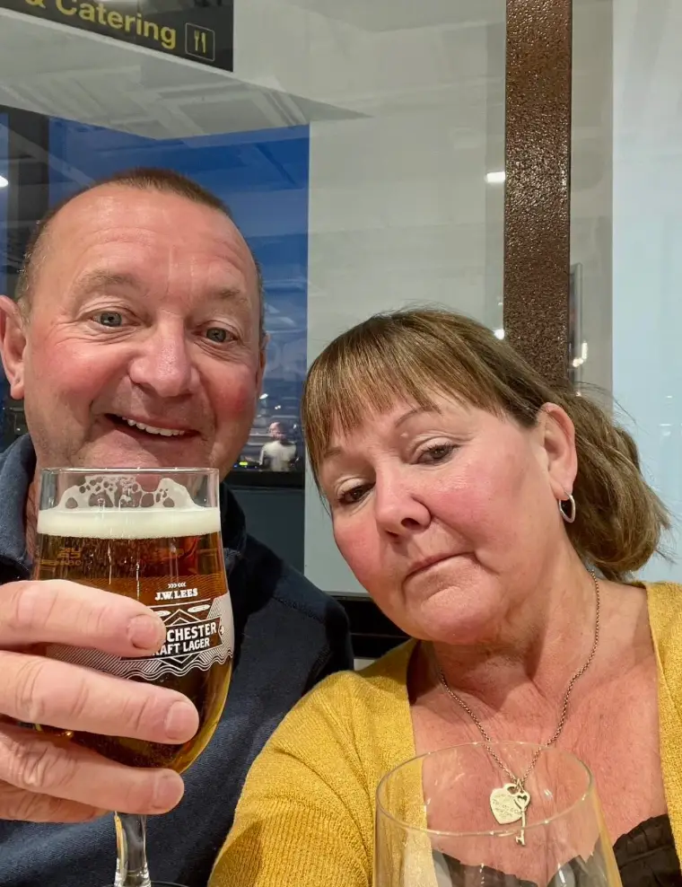 Penny and Dug were refused entry to the flight due to the age of their passports.