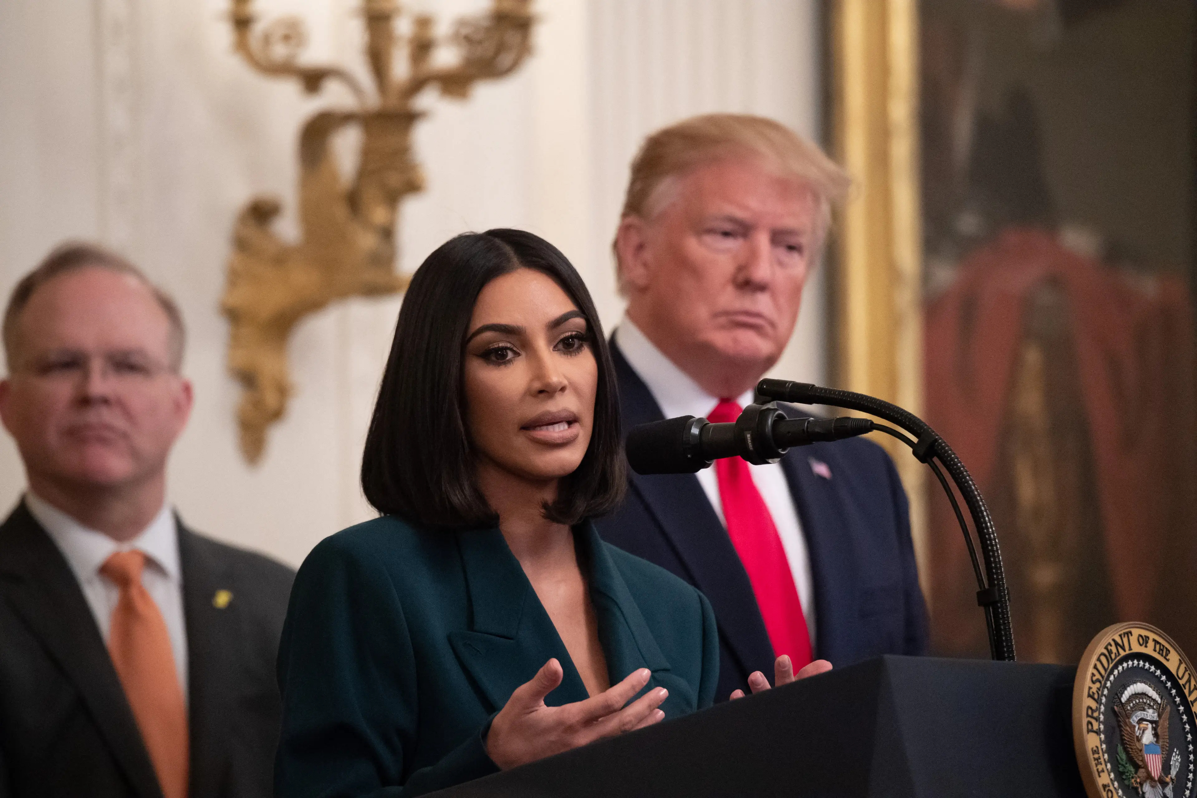 Kim was previously accused of affiliating with Trump's family (SAUL LOEB/AFP via Getty Images)