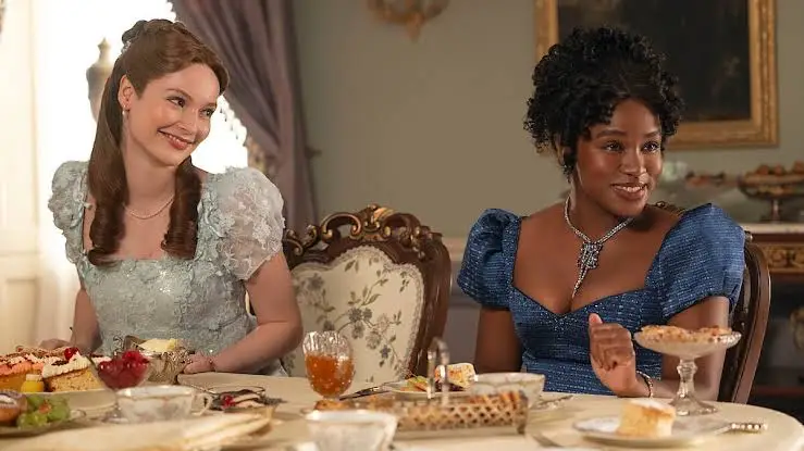 Season five's love story focuses on Lady Francesca Stirling and Michaela Stirling (Netflix)