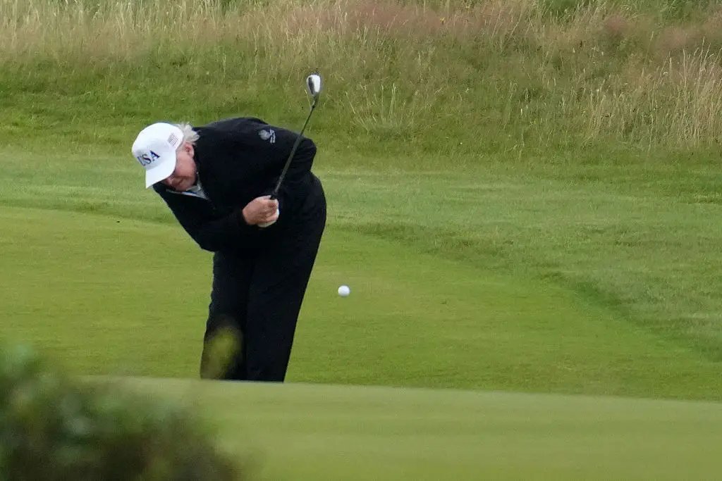 The POTUS is currently in Scotland (Christopher Furlong / Staff / Getty Images)