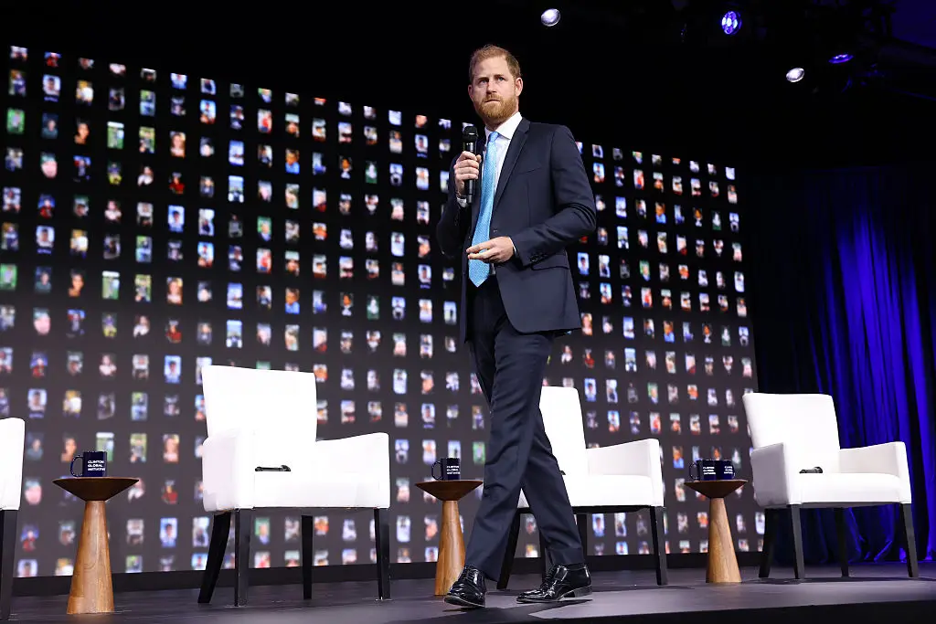 Prince Harry gave a passionate speech about protecting children from online harm (JP Yim/Getty Images)