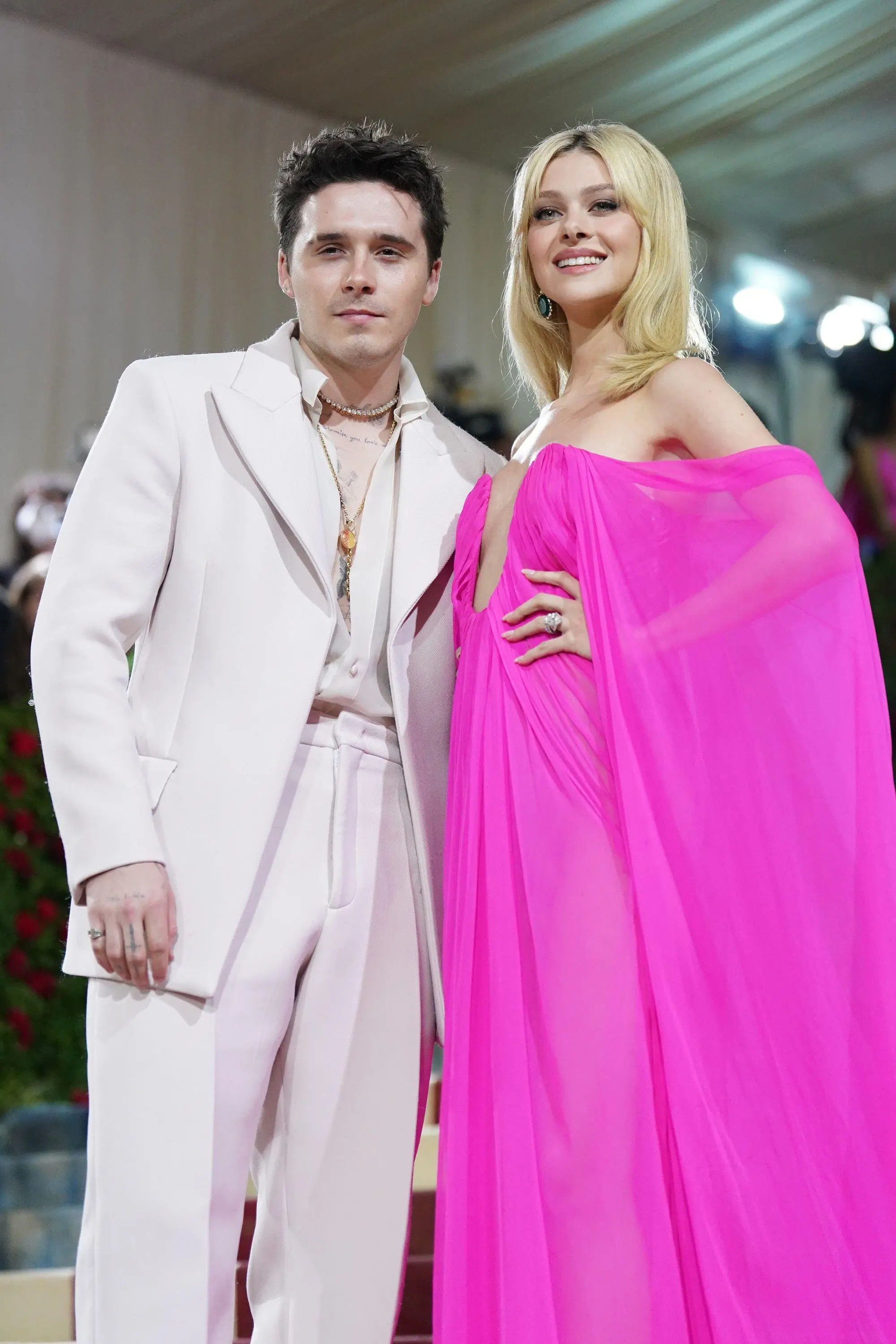 Brookyln married Nicola last April in the US.