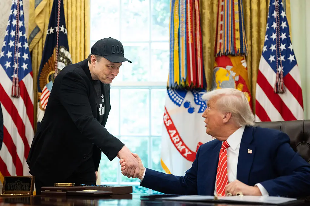 Trump and Musk's friendship was going swimmingly until the tech boss left his DOGE role last month (Getty Images/The Washington Post)