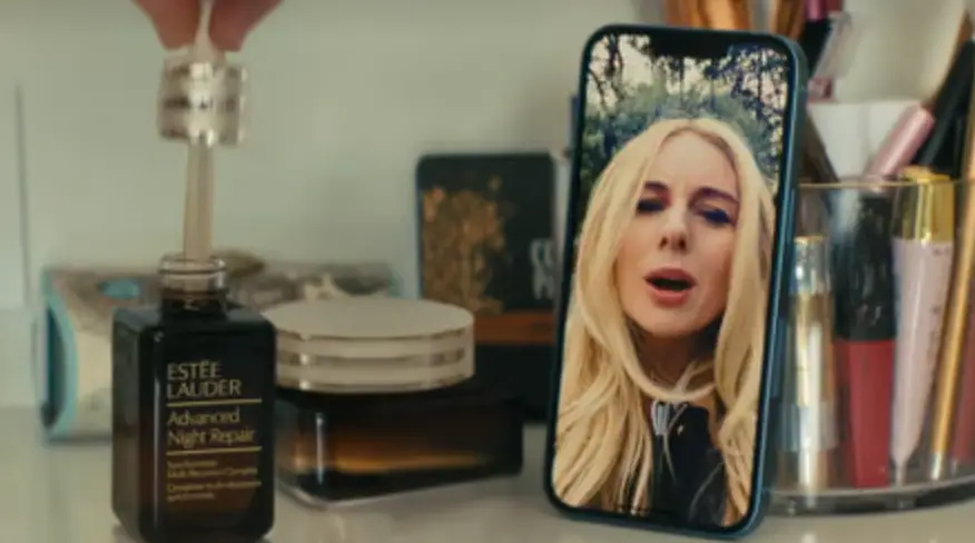 Estée Lauder skincare makes several appearances throughout the latest instalment of the much-hyped Netflix series (Netflix)