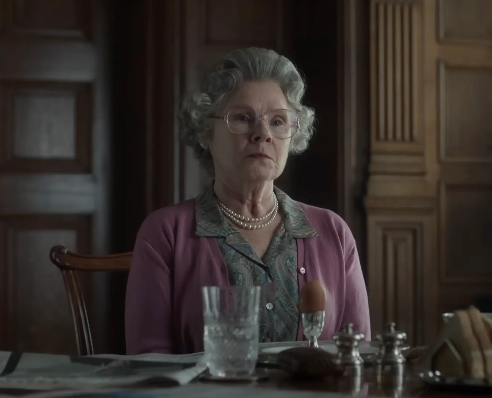 Imelda Staunton plays Queen Elizabeth II.