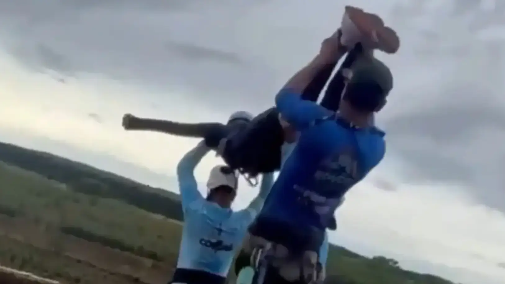 The victim hadn't been attached to the main rope (NBC)