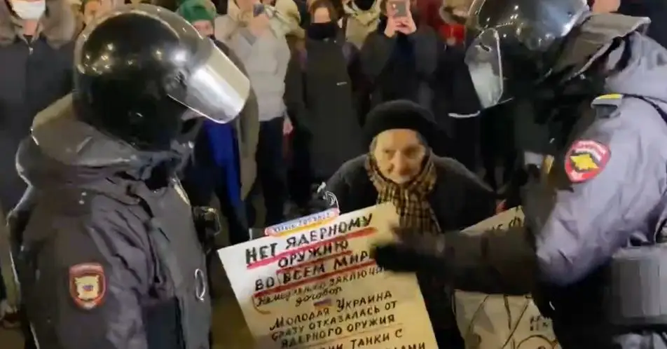 The shocking video has gone viral online. (