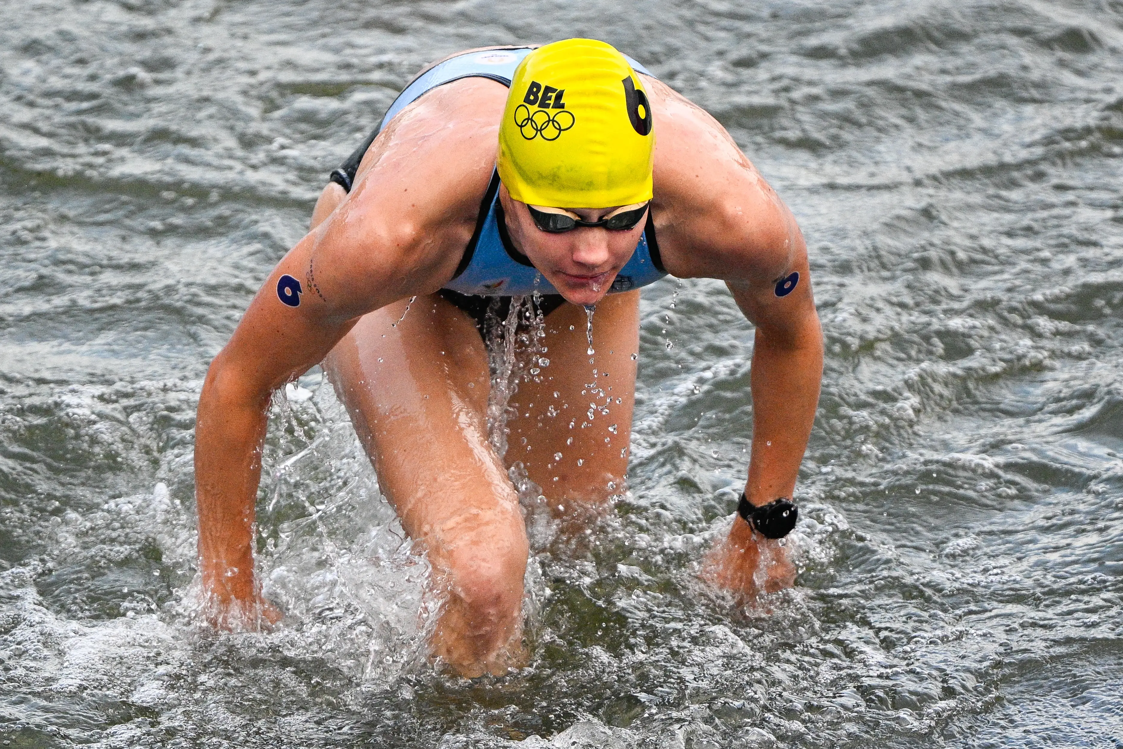 Jolien Vermeylen was concerned about the amount of potentially contaminated water she drank. (JASPER JACOBS/BELGA MAG/AFP via Getty Images)