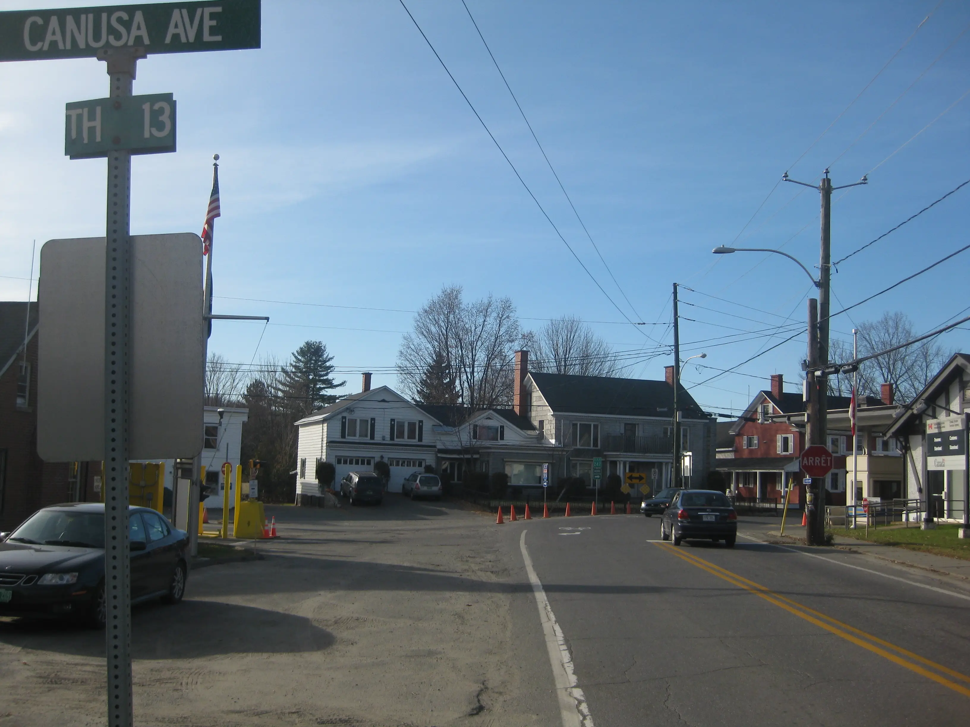 The road is an international border (AFP via Getty Images)