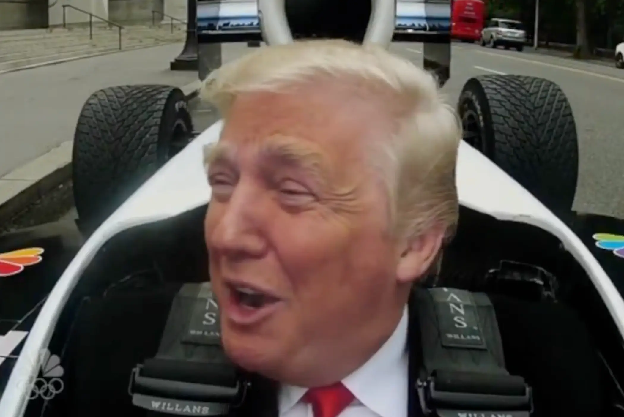 A clip of Donald Trump's 'real laugh' has resurfaced online (NBC)