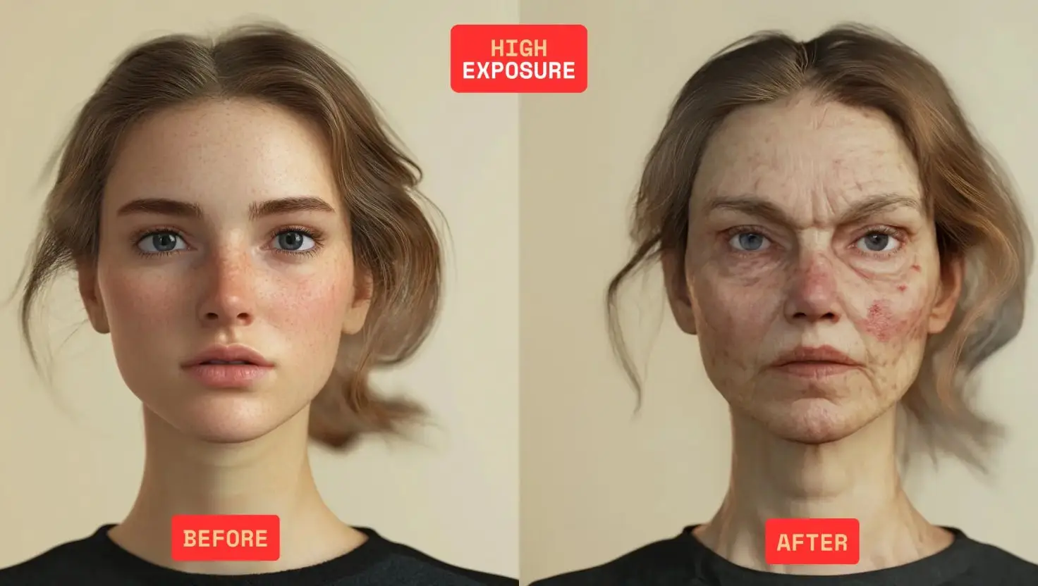 A high level of microplastic exposure can cause skin discolouration (BusinessWaste.co.uk)